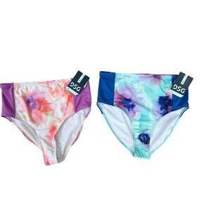 DSG set of 2 Girls' Swimsuit bottoms size XL 16 NWT